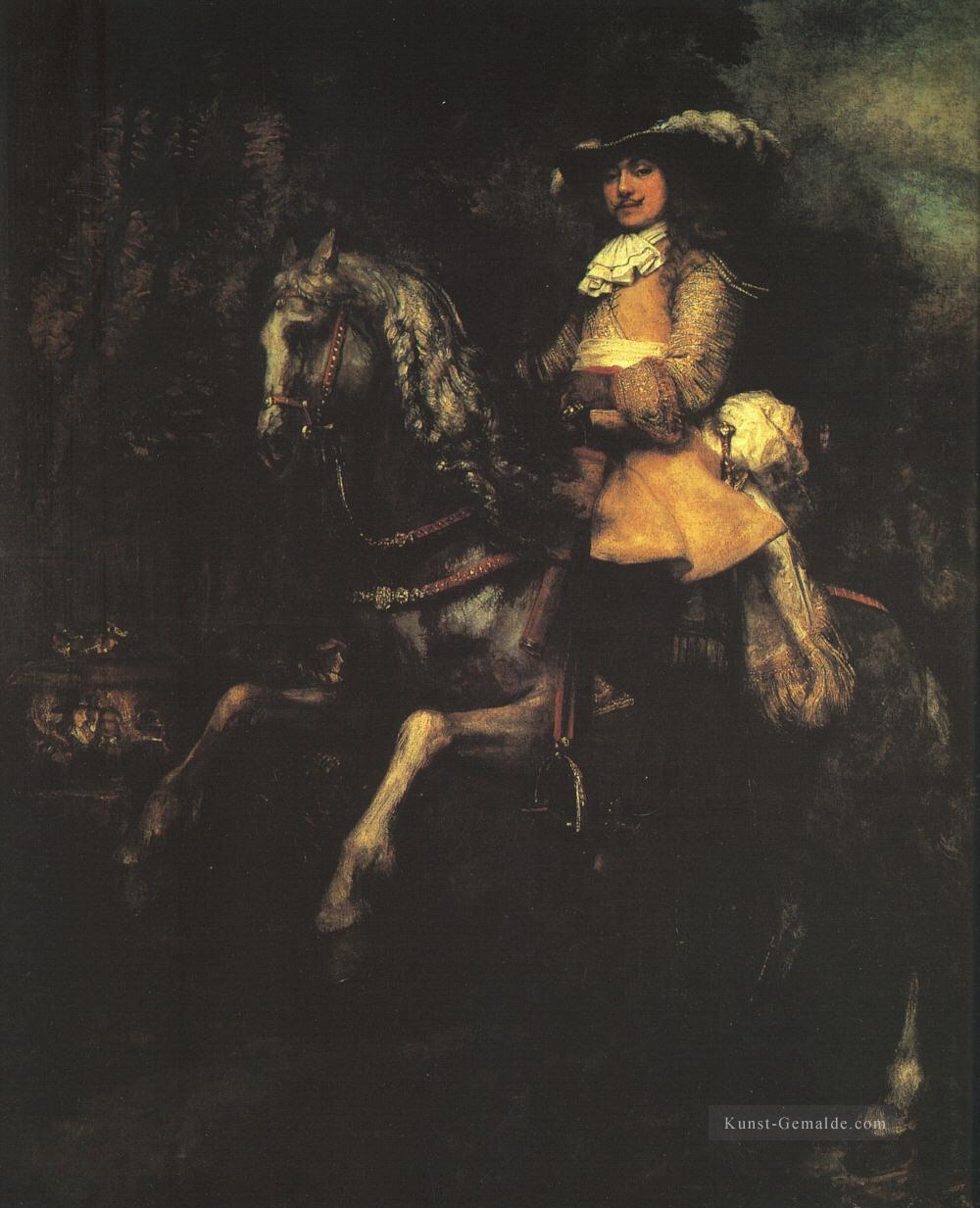 Frederick Rihel zu Pferd Rembrandt Ölgemälde
